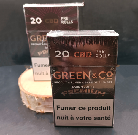 CIGARETTES PRE-ROLLS "GREEN & CO" PREMIUM