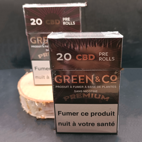 CIGARETTES PRE-ROLLS "GREEN & CO" PREMIUM