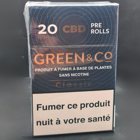 CIGARETTES PRE-ROLLS "GREEN & CO" CLASSIC